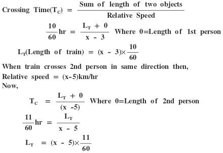 Relative speed concept