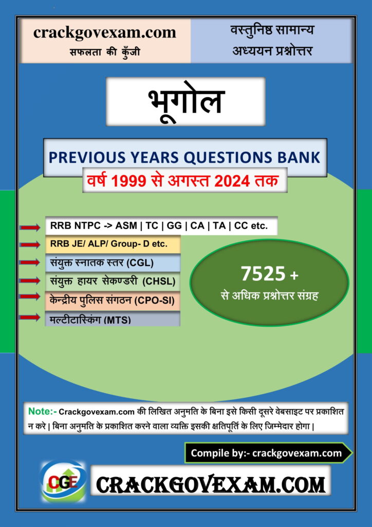 Indian Geography Objective questions in Hindi Pdf